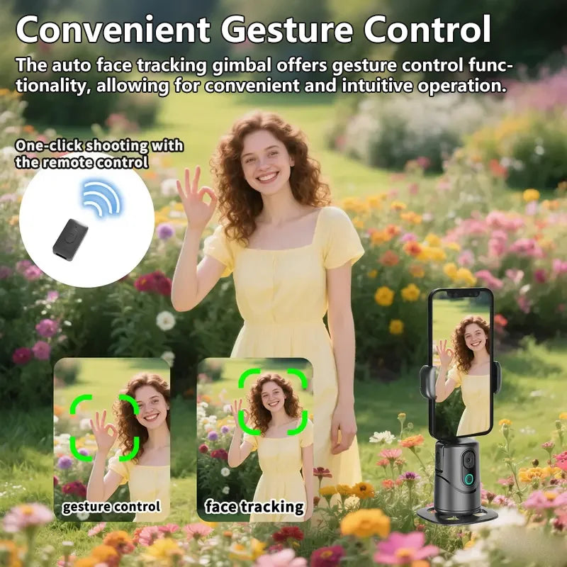 Vizo - Automatic face tracking gimbal with stand