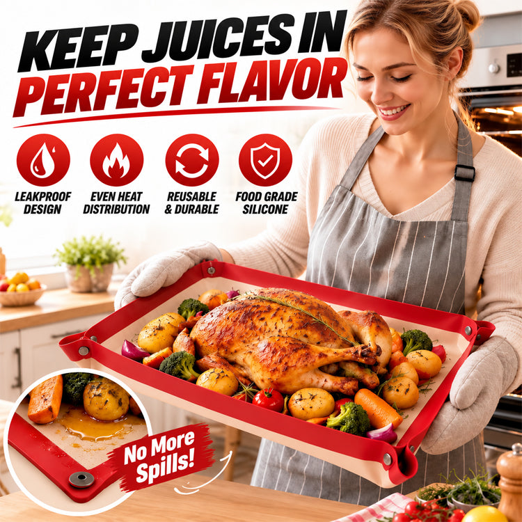 2-in-1 Snap-Up Silicone Baking Mat