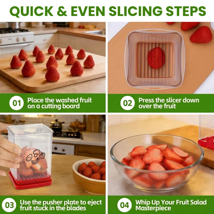 One-Press Fruit Slicer & Prep Cup