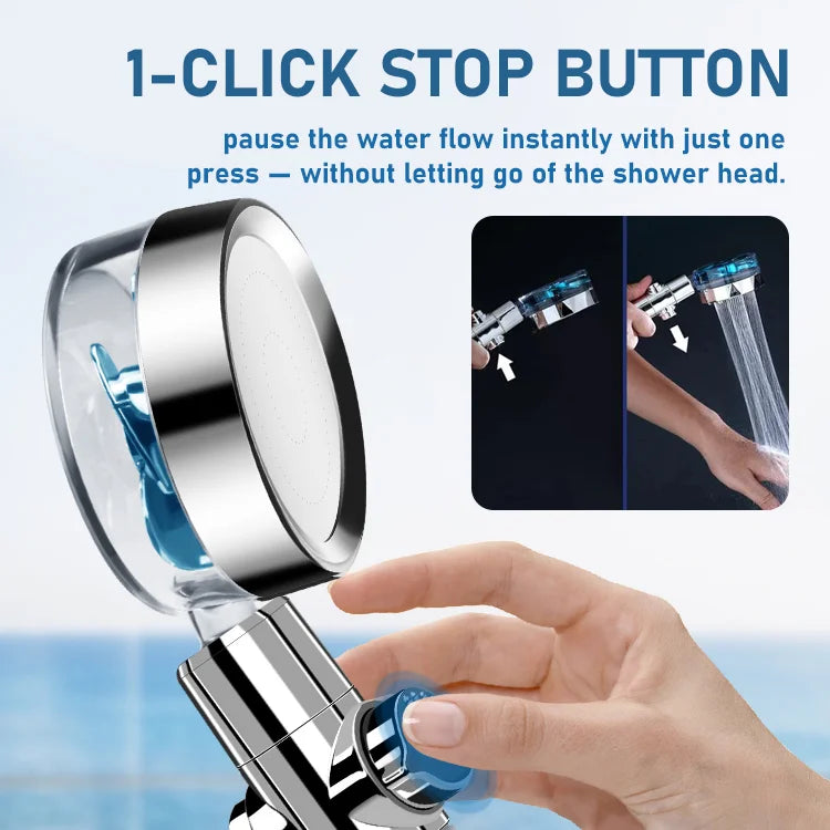 PowerBoost High-Pressure Shower Head with Built-In Filter