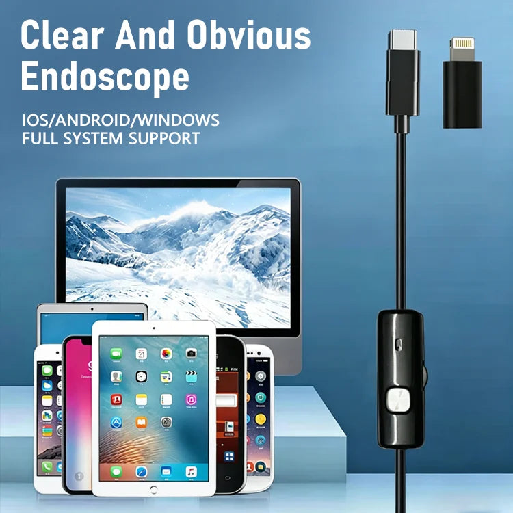 🔎 Plug-and-Play Endoscope Camera with Light