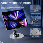 360° Adjustable Metal Phone Stand – Stable, Foldable & Hands-Free