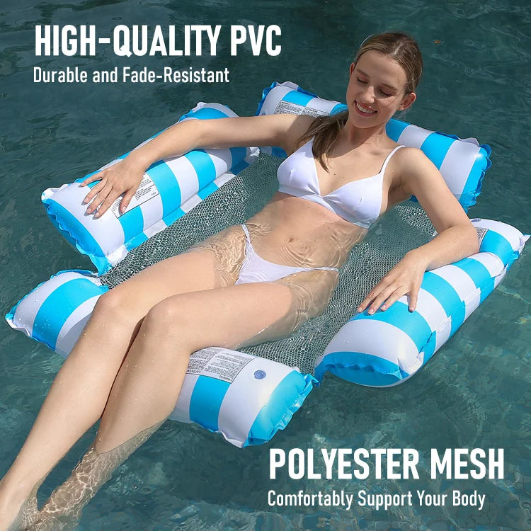 Full-Body Floating Lounger — Stretch Out, Relax & Stay Supported