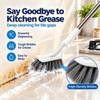 Telescopic Crevice Cleaning Brush – 43.3" Long-Handle Narrow Gap Scrubber