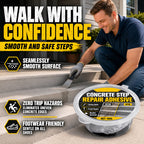 Concrete Step Repair Adhesive – Heavy-Duty Crack & Chip Repair Compound