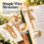 Christian Gold Bookmark Clips
