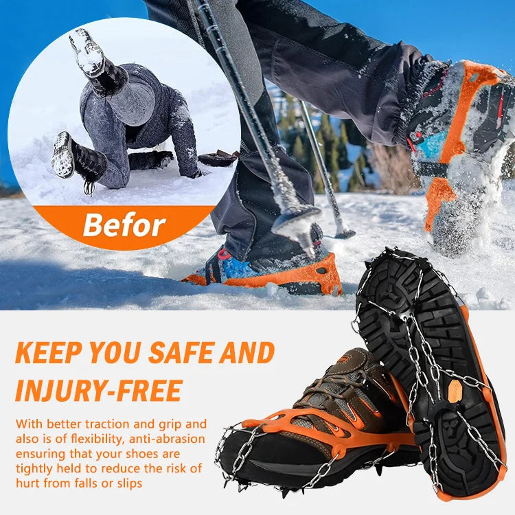 Winter Ice Cleats – Walk Safely on Snow & Ice Without Slipping