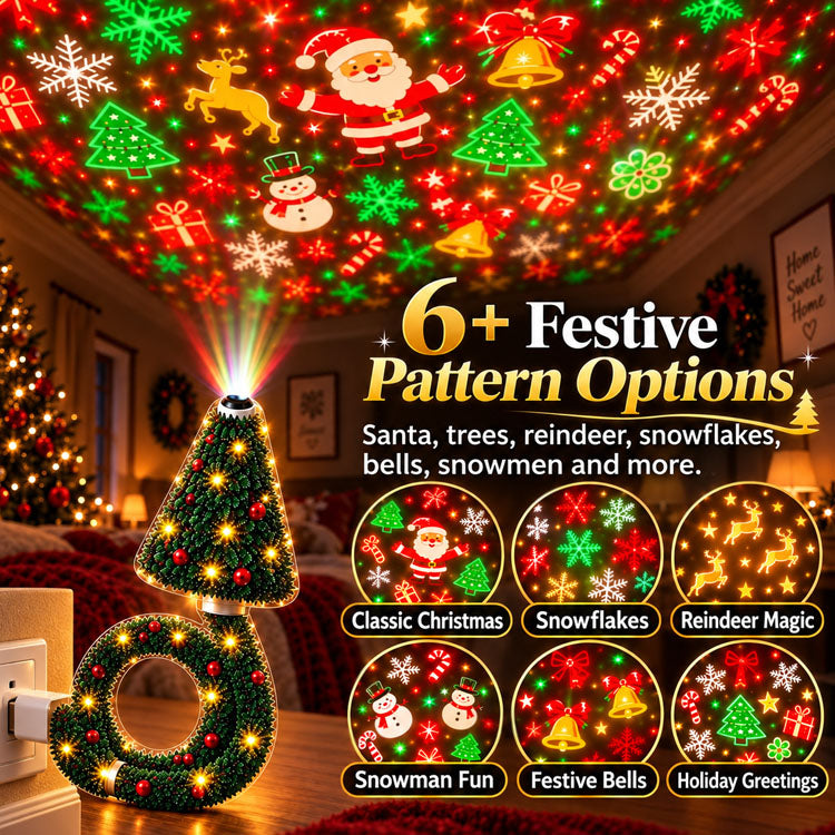Christmas Magic Projection Light – Flexible USB Holiday Decor