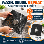 Reusable Gas Stove Burner Liners – Non-Stick Heat-Resistant Protector Mats