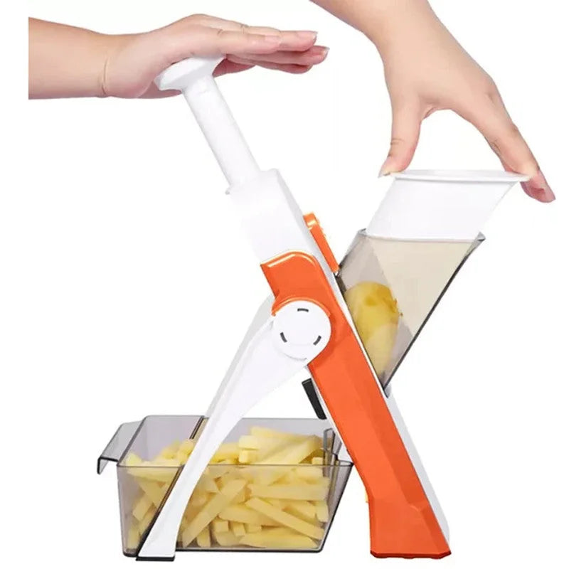 Kitchen Time-Saver: Safe Adjustable Food Cutter
