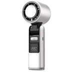 Portable Handheld Fan with LED Light — Strong Wind & Foldable Design