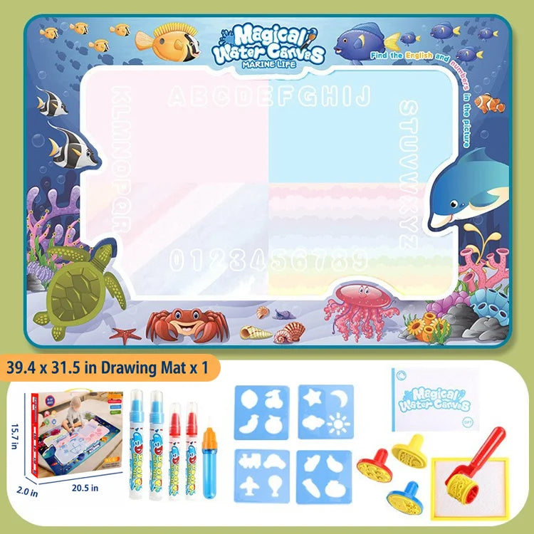 Reusable Water Magic Drawing Mat — Creative Learning Gift For Kids