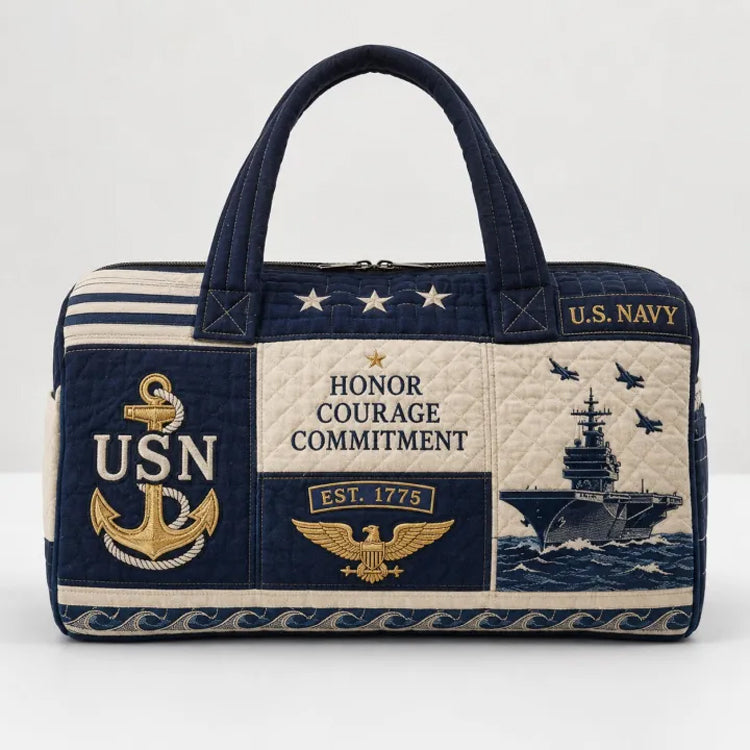 Hand-Finished U.S. Military Heritage Quilted Duffel Bag