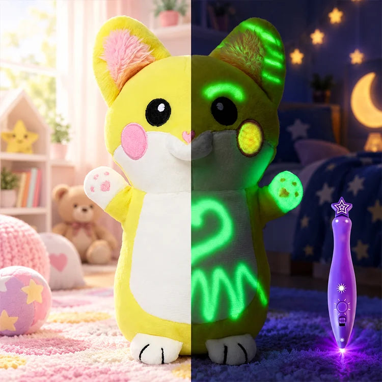 Glow & Doodle Plush Friend – Mess-Free Light Drawing & Cuddle Toy