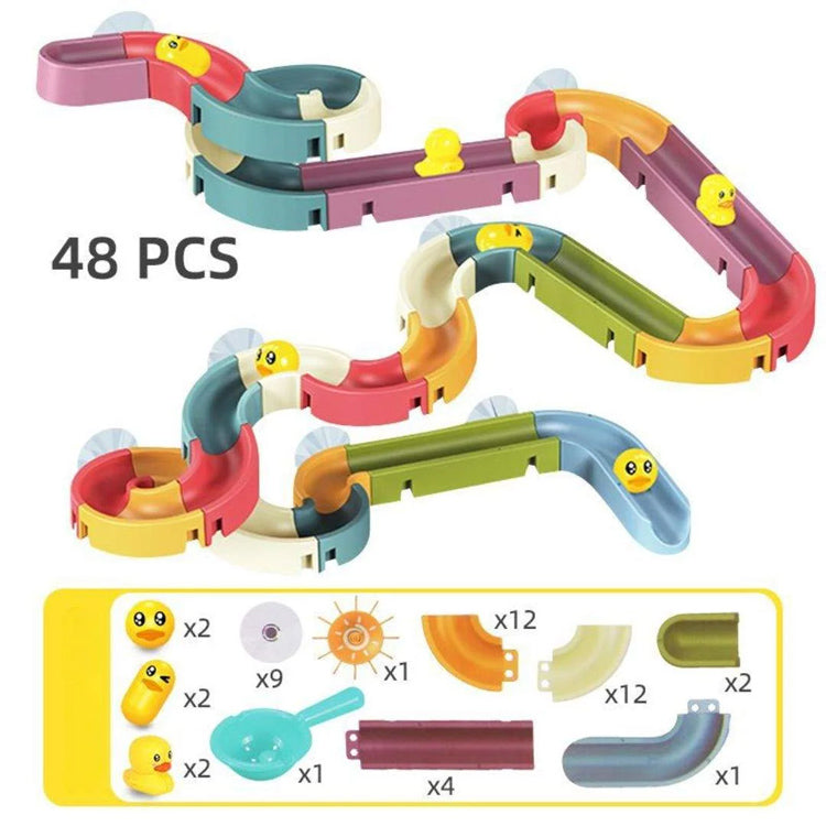 DIY Bath Water Slide Track Set