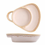 800G Real Ceramic Divided Bowl – 24 oz Soup & Side Serving Dish