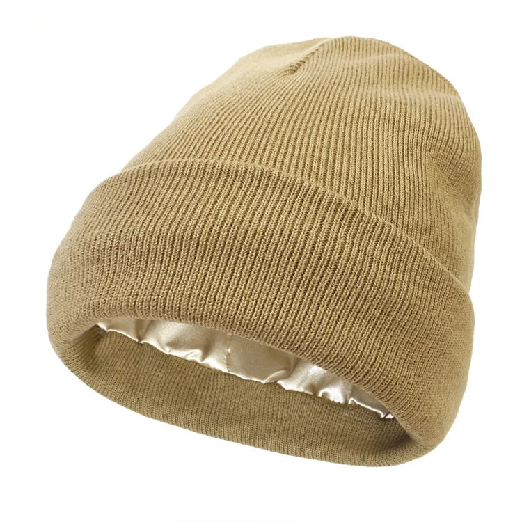 Satin-Lined Beanie — Warmth Without Static or Frizz