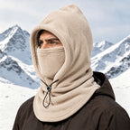 3-in-1 Fleece Hooded Face & Neck Warmer – Adjustable Cold-Weather Cover