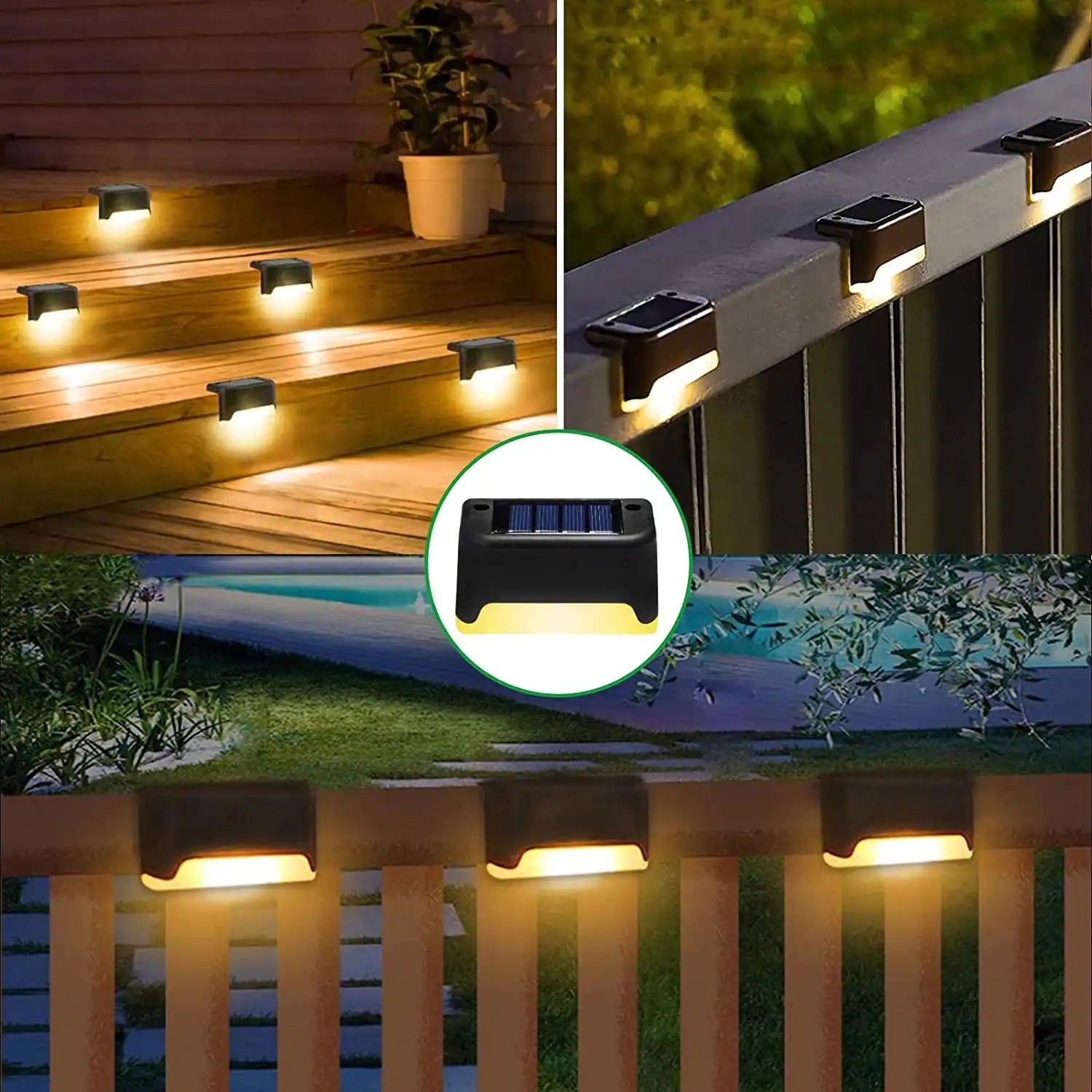 Outdoor LED Solar Powered Waterproof Stair and Garden Light