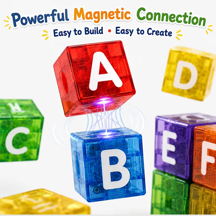 Magnetic Letter & Number Blocks