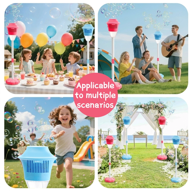 Rechargable Bubble Torch Machine – Colorful Outdoor Fun for Kids & Parties