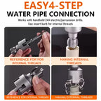 All-in-One Pipe Threading Kit — 3 Sizes for Any Job