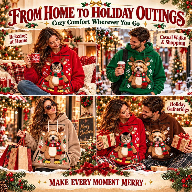 Christmas Pet Pouch Hoodie