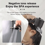 Shower head with massage for instant relaxation
