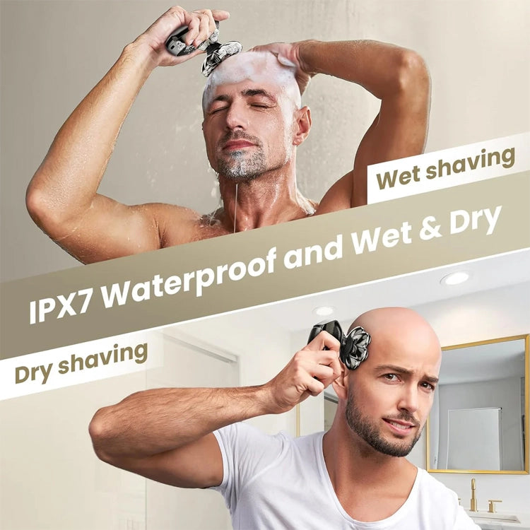 6-in-1 Electric Head Shaver Kit – Full Grooming Set for Men