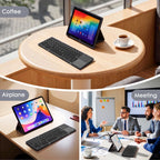Tri-Fold Bluetooth Keyboard with Touchpad — Full Typing Anywhere