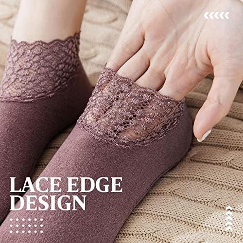 Stay Warm in Style – Fleece Lace Socks for Cold Days ❄️