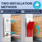 Ultra-Slim No-Drill Magnetic Cabinet Door Catch