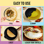 SnuggyHome CrimpPro™ 3-in-1 Tortilla Sealer - PRO Tool for Perfectly Sealed Meals in Any Size
