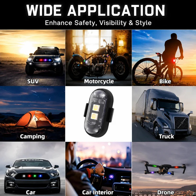 RemoteGlow™ Wireless Rechargeable LED Safety Lights