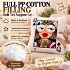 Queen of Spades 3D Statement Throw Pillow