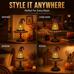 Witch Hat Stained Glass Lamp