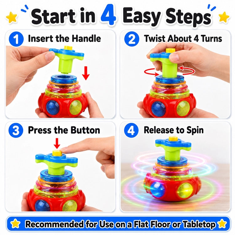 3-Pack Spinning Top Toys
