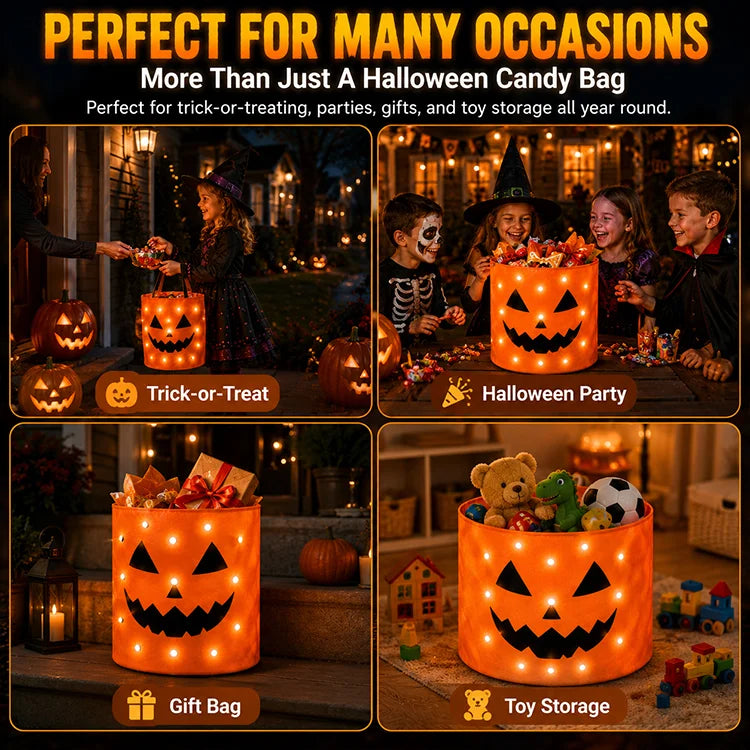 LED Halloween Trick-or-Treat Bag