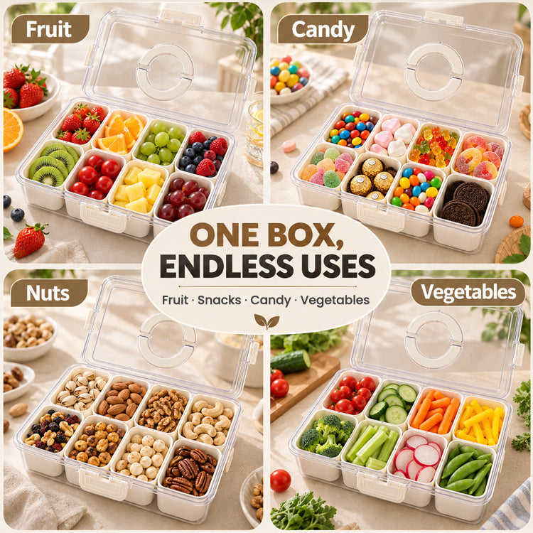 Portable Divided Food Storage Container