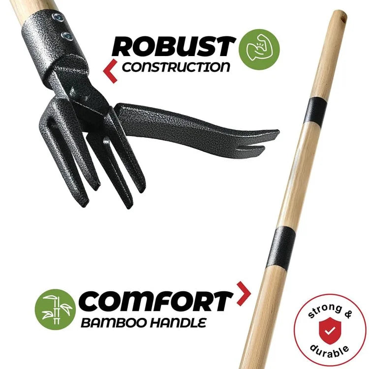 Original Stand-Up Weed Puller with Long Handle — No Bending, No Knee Pain, Just Clean Results