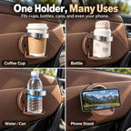 Premium Foldable Car Door Cup Holder