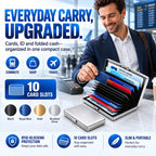 10-Card Stainless Steel RFID Blocking Wallet