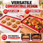 2-in-1 Snap-Up Silicone Baking Mat