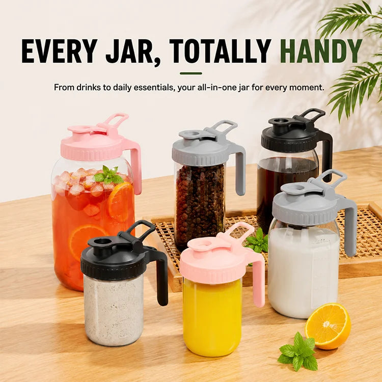 Mason Jar Pouring Lid with Handle
