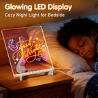 Neon Glow Drawing Board for Kids