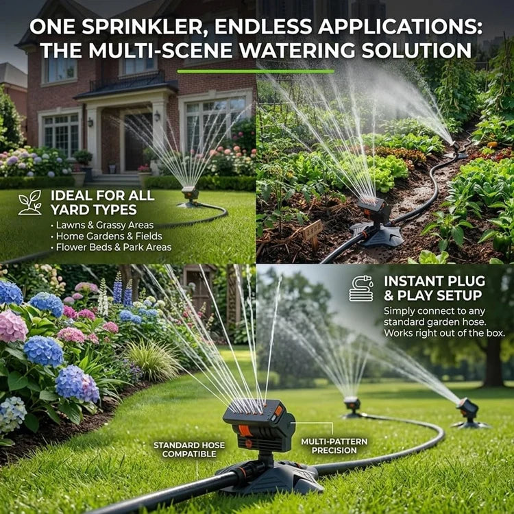 360° Oscillating Lawn Sprinkler