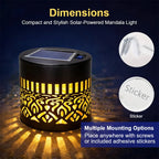 MandalaGlow™ Solar Projection Light