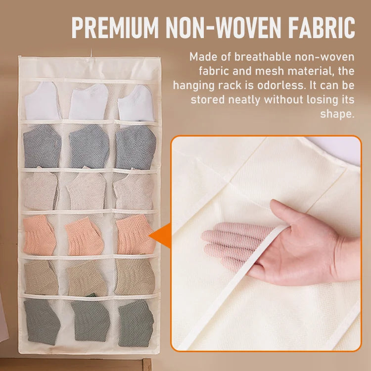 Hanging Underwear Organizer — One Pocket Per Item, No More Mess
