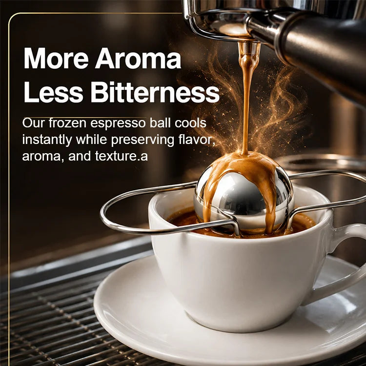 Espresso Chilling Ball – Stainless Steel Coffee Cooling Sphere