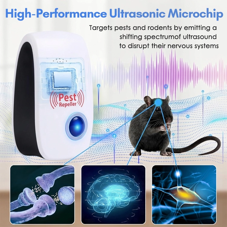 Ultrasonic Pest Repeller – Plug-In Indoor Rodent & Insect Control Device